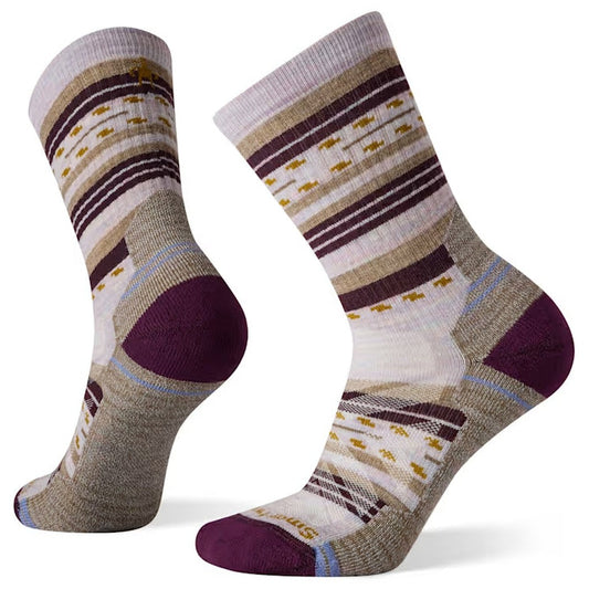 Smartwool Women's Hike Light Cushion Margarita Crew-Accessories - Socks - Unisex-Smartwool-Purple Eclipse-S-Appalachian Outfitters