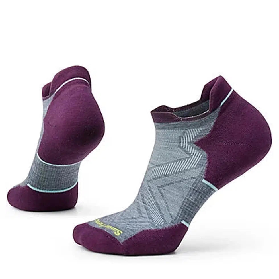 Women's Run Targeted Cushion Low Ankle Socks-Accessories - Socks - Women's-Smartwool-Pewter Blue-M-Appalachian Outfitters