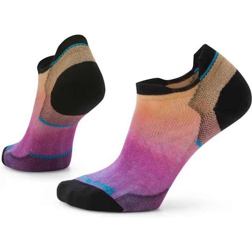 Smartwool Women's Run Zero Cushion Ombre Print Low Ankle Socks-Accessories - Socks - Women's-Smartwool-Tandoori Orange-S-Appalachian Outfitters