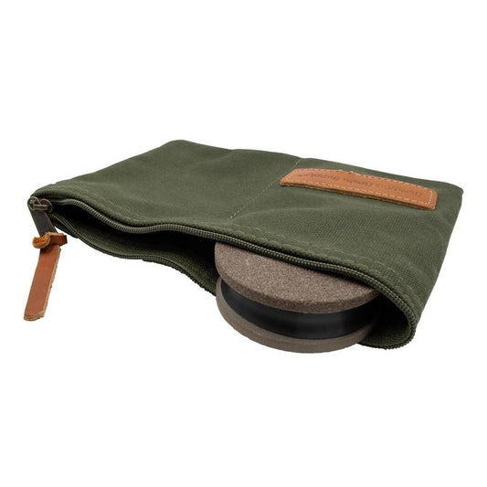 Straight Grain Supply-Sharpening Puck 80/220 with Pouch-Appalachian Outfitters