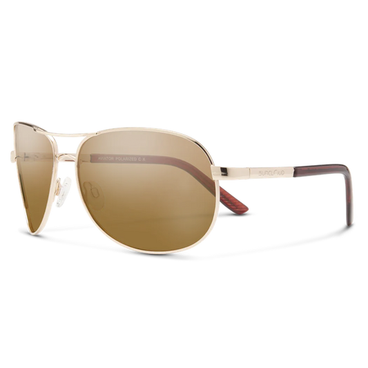 Suncloud Aviator-Accessories - Eyewear - Sunglasses-Suncloud-Gold-Polarized Brown-Appalachian Outfitters