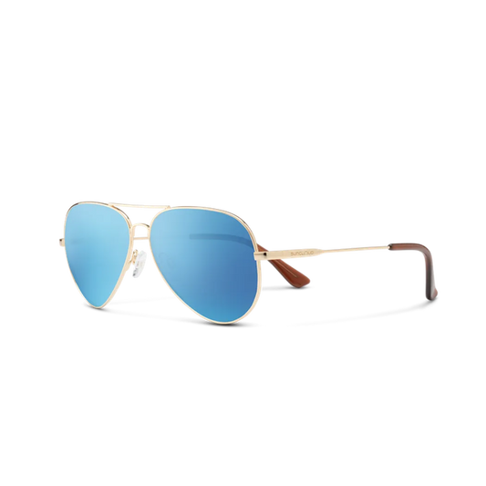 Suncloud Hard Deck-Accessories - Sunglasses-Suncloud-Gold-Polarized Aqua Mirror-Appalachian Outfitters