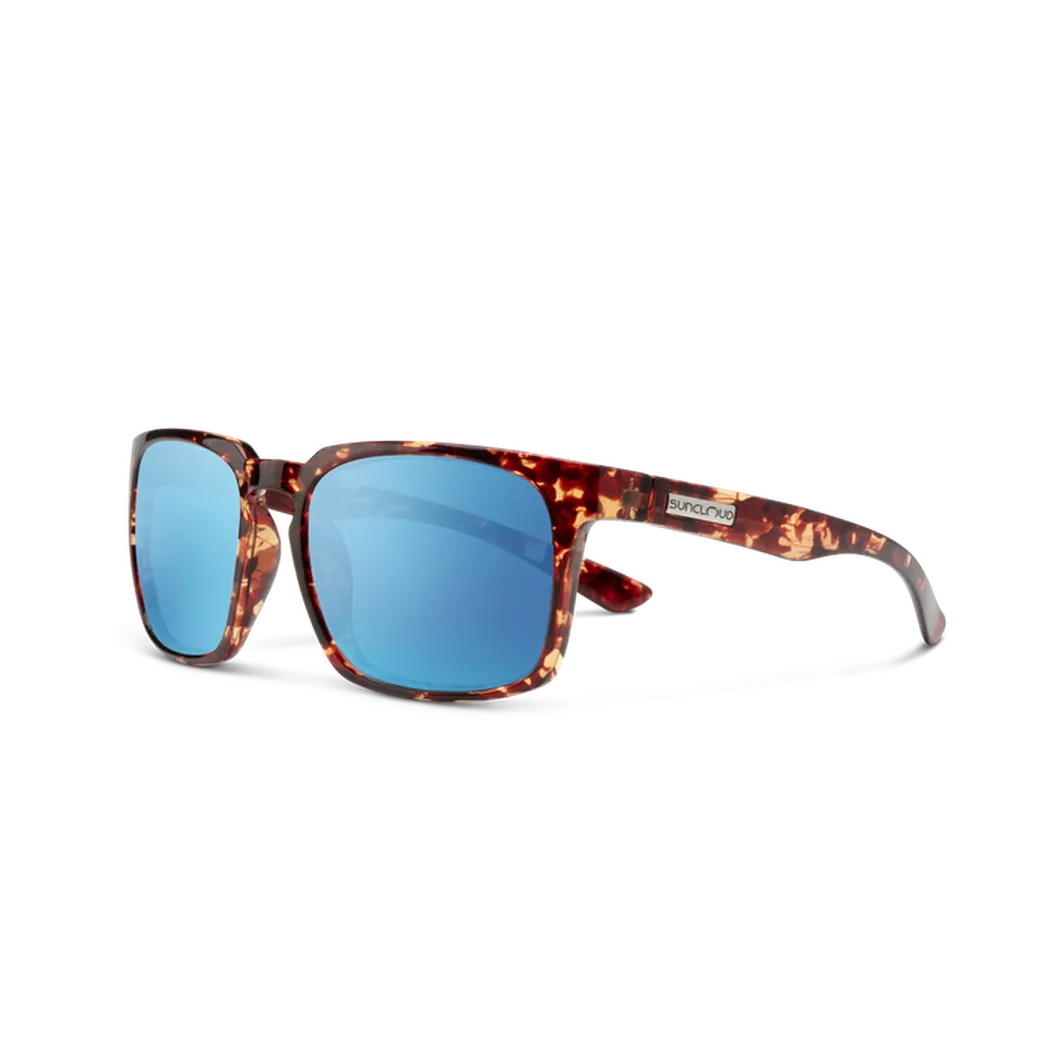 Suncloud Hundo-Accessories - Sunglasses-Suncloud-Tortoise-Polarized Aqua Mirror-Appalachian Outfitters