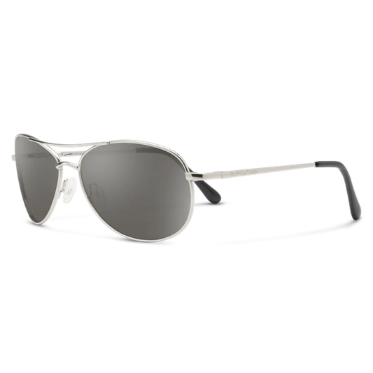 Suncloud Patrol-Accessories - Eyewear - Sunglasses-Suncloud-Silver-Polarized Gray-Appalachian Outfitters