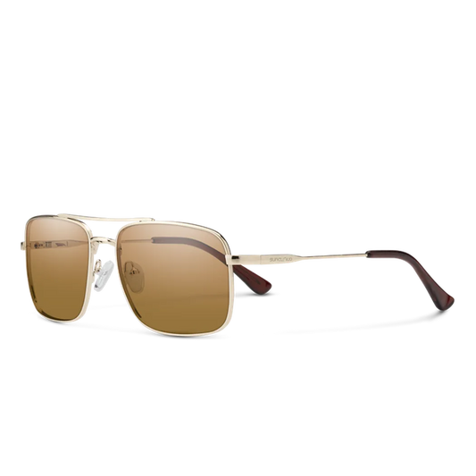 Suncloud Payback-Accessories - Eyewear - Sunglasses-Suncloud-Gold-Polarized Brown-Appalachian Outfitters