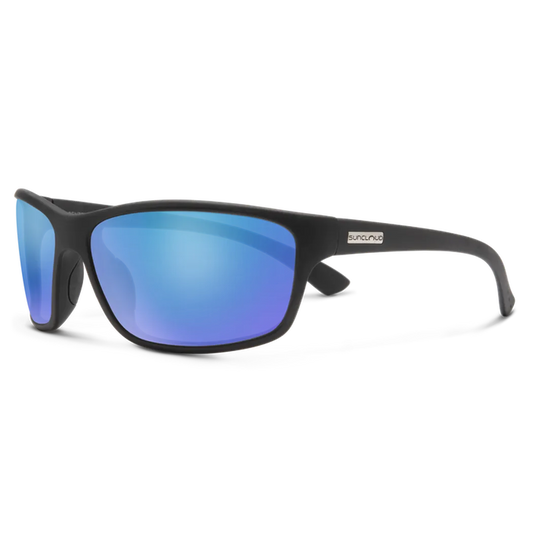 Suncloud Sentry-Accessories - Eyewear - Sunglasses-Suncloud-Matte Black-Polarized Blue Mirror-Appalachian Outfitters