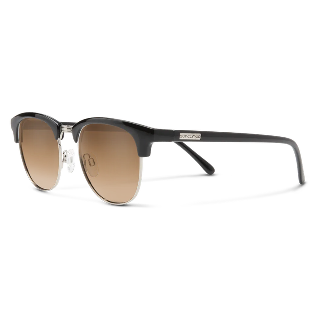 Suncloud Step Out-Accessories - Sunglasses-Suncloud-Black-Polarized Brown Gradient-Appalachian Outfitters