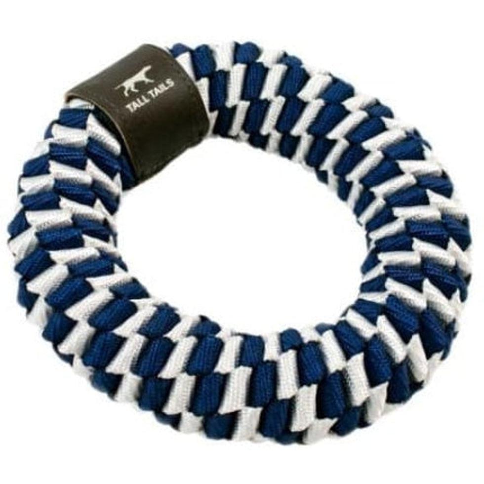 Tall Tails Navy Braider Ring Toy Outdoor Dogs