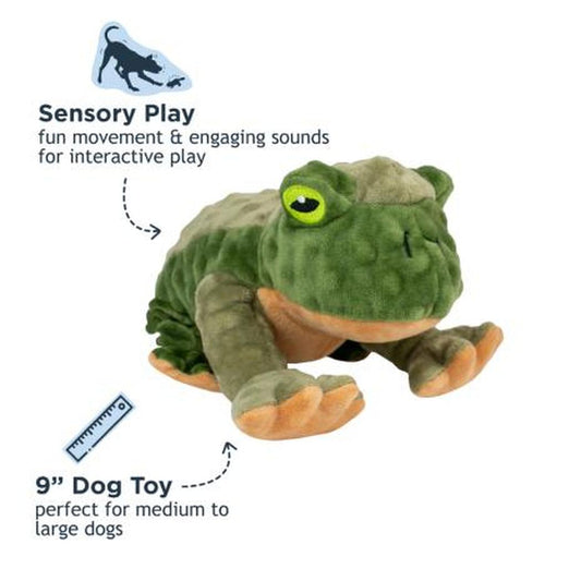 Tall Tails Plush Frog Twitchy Toy - 9"-Pets - Toys-Tall Tails-Appalachian Outfitters
