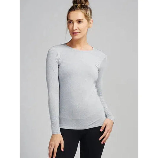 Tasc Women's Nola Long Sleeve-Women's - Clothing - Tops-Tasc-Perfect Gray Heather-S-Appalachian Outfitters