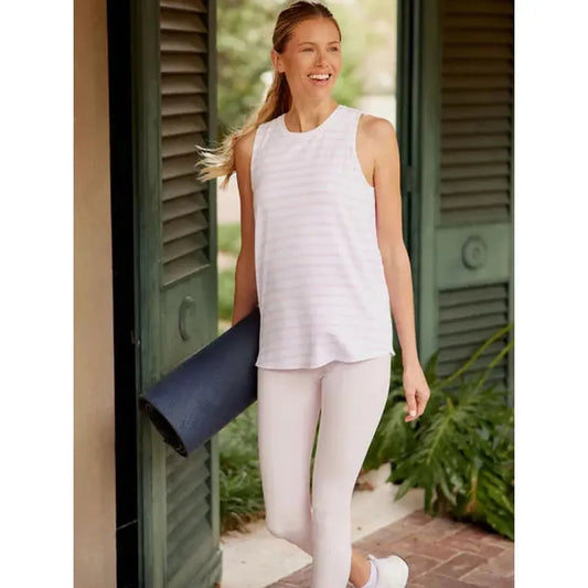 Tasc Women's Nola Tank 2.0-Women's - Clothing - Tops-Tasc-White/Seashell-XS-Appalachian Outfitters