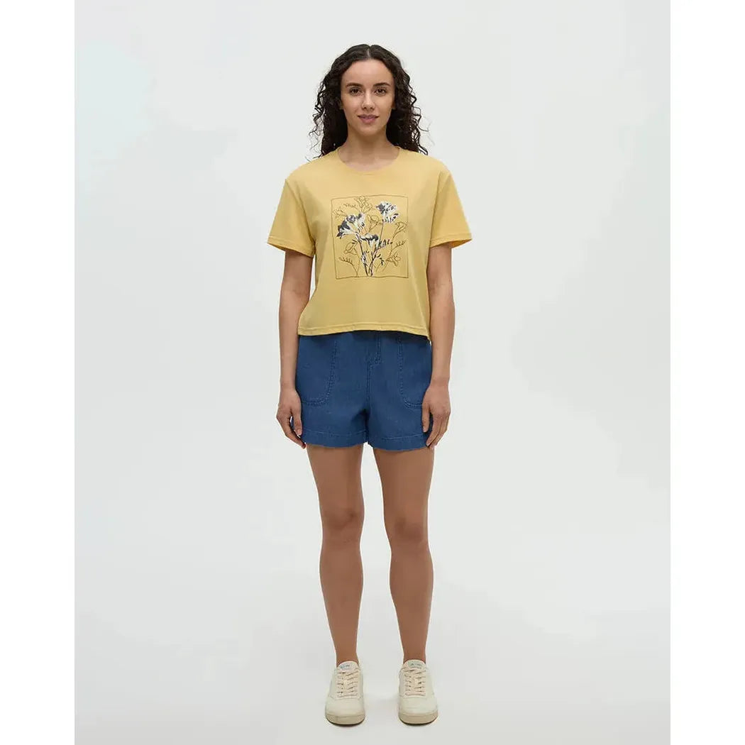 Tentree Women's Floral Crop T-Shirt-Women's - Clothing - Tops-Tentree-Appalachian Outfitters