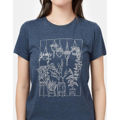 Women's Plant Club T-Shirt-Women's - Clothing - Tops-Tentree-Moonlit Ocean-S-Appalachian Outfitters