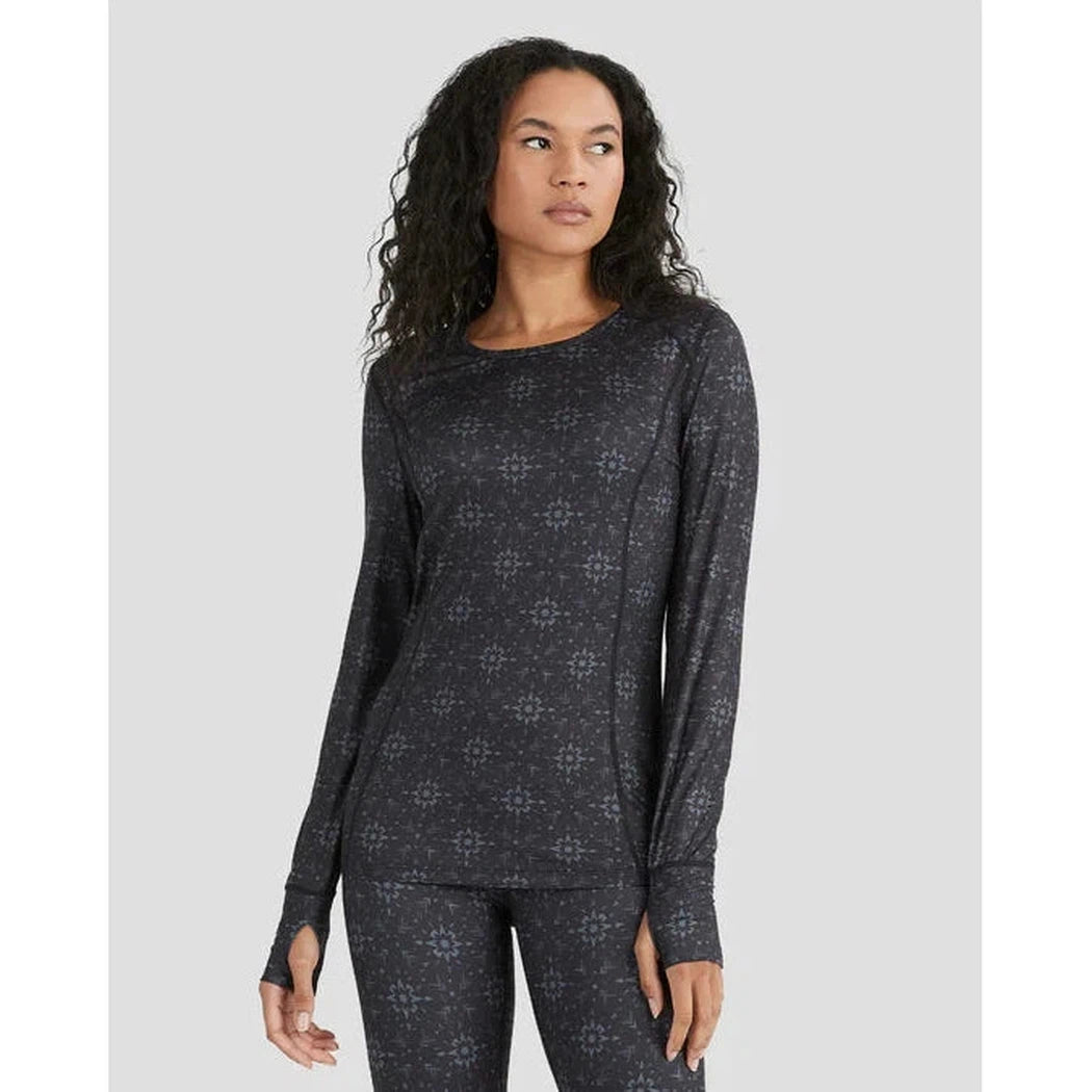 Terramar 2.0 Women's Cloud Nine Performance Scoop-Women's - Clothing - Baselayer-Terramar-Geo Snowflake-S-Appalachian Outfitters