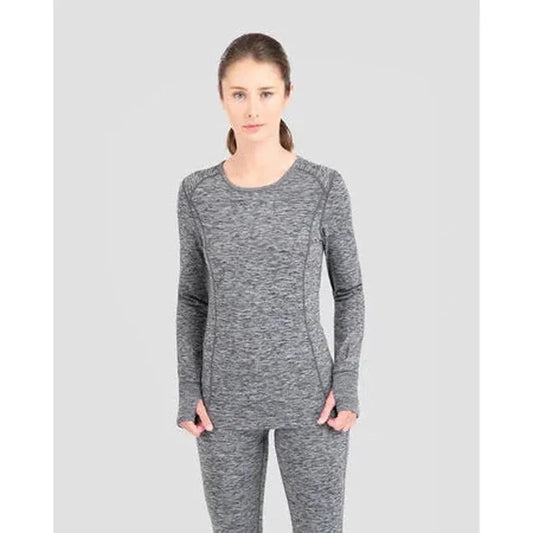 2.0 Women's Cloud Nine Performance Scoop-Women's - Clothing - Baselayer-Terramar-Dark Grey Melange-XS-Appalachian Outfitters
