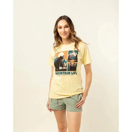 The Landmark Project Mountain Life Unisex Short Sleeve Tee-Unisex - Clothing - Tops-The Landmark Project-Appalachian Outfitters