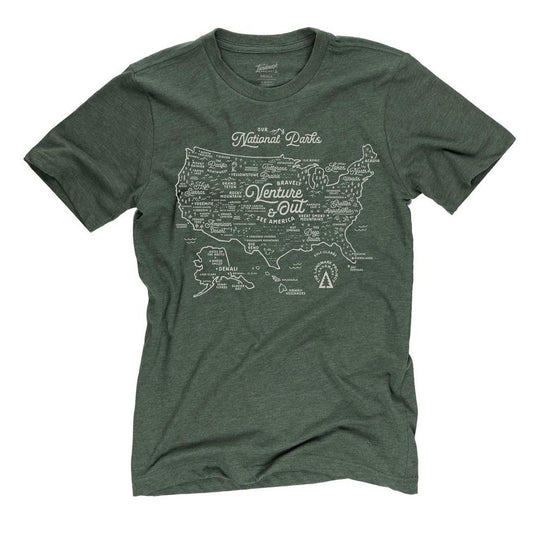 The Landmark Project-NPS Map Tee-Appalachian Outfitters