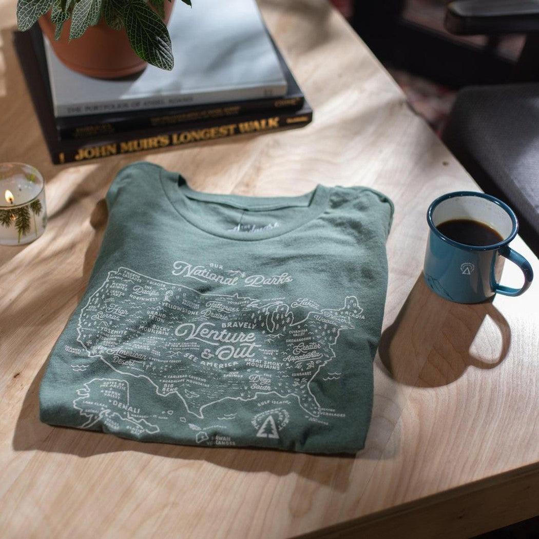 The Landmark Project-NPS Map Tee-Appalachian Outfitters