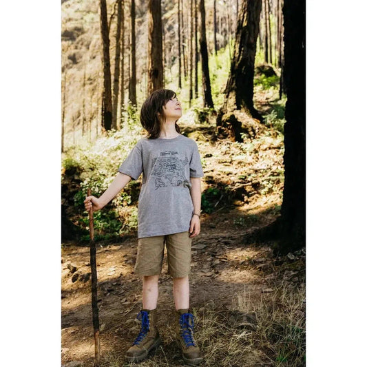 The Landmark Project NPS Map Youth Tee-Kids - Clothing-The Landmark Project-Appalachian Outfitters