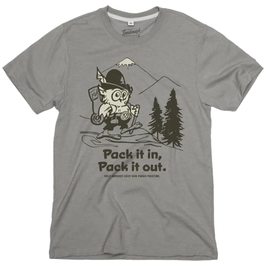 The Landmark Project Pack It in, Pack It Out-Unisex - Clothing - Tops-The Landmark Project-Smoke Grey-S-Appalachian Outfitters