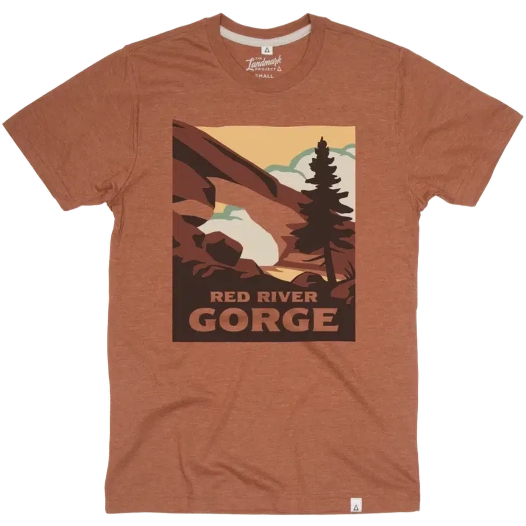 The Landmark Project Red River Gorge Tee-Unisex - Clothing - Tops-The Landmark Project-Clay-S-Appalachian Outfitters