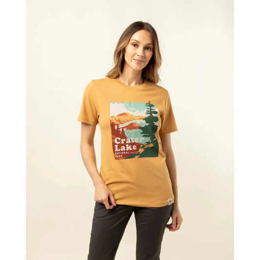 The Landmark Project Sample - Crater Lake National Park Unisex Short Sleeve Tee-Unisex - Clothing - Tops-The Landmark Project-Appalachian Outfitters