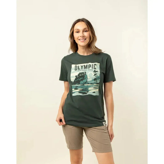 The Landmark Project Sample - Olympic National Park Unisex Short Sleeve Tee-Unisex - Clothing - Tops-The Landmark Project-Appalachian Outfitters
