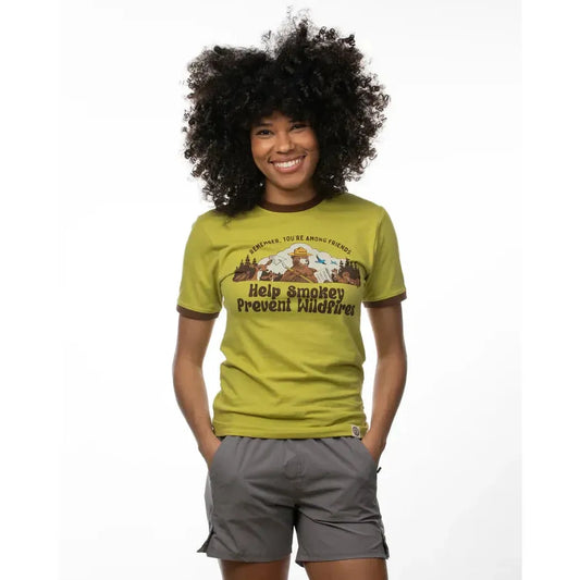 The Landmark Project Sample - Smokey Among Friends Unisex Short Sleeve Ringer Tee-Unisex - Clothing - Tops-The Landmark Project-Appalachian Outfitters