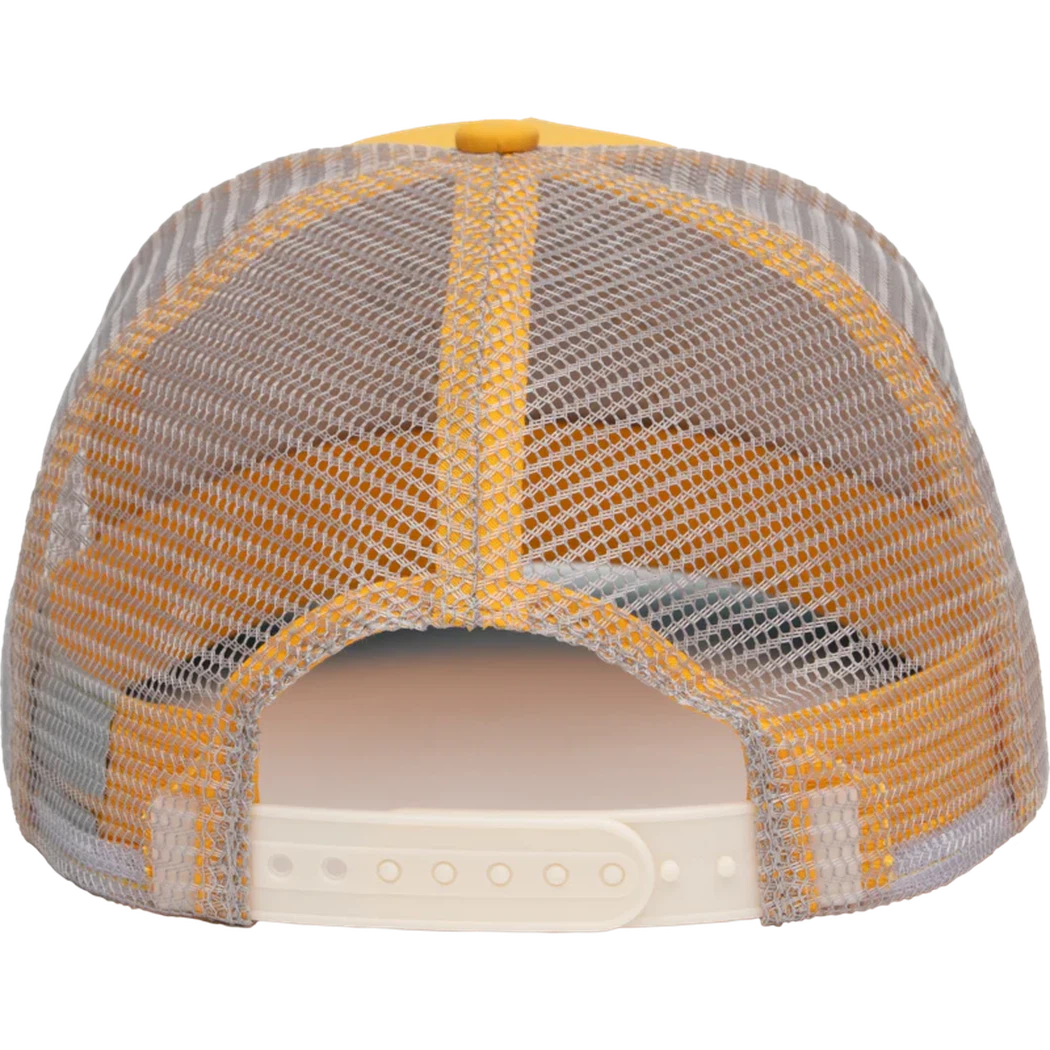 The Landmark Project Smokey Varsity 5-Panel Trucker Hat-Accessories - Hats - Unisex-The Landmark Project-Sunshine-Appalachian Outfitters