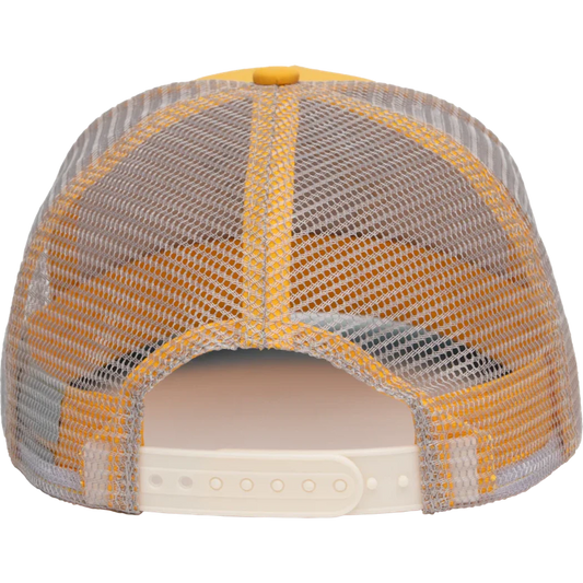 The Landmark Project Smokey Varsity 5-Panel Trucker Hat-Accessories - Hats - Unisex-The Landmark Project-Sunshine-Appalachian Outfitters