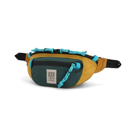 Topo Designs Mountain Waist Pack-Accessories - Bags-Topo Designs-Mustard / Forest-Appalachian Outfitters