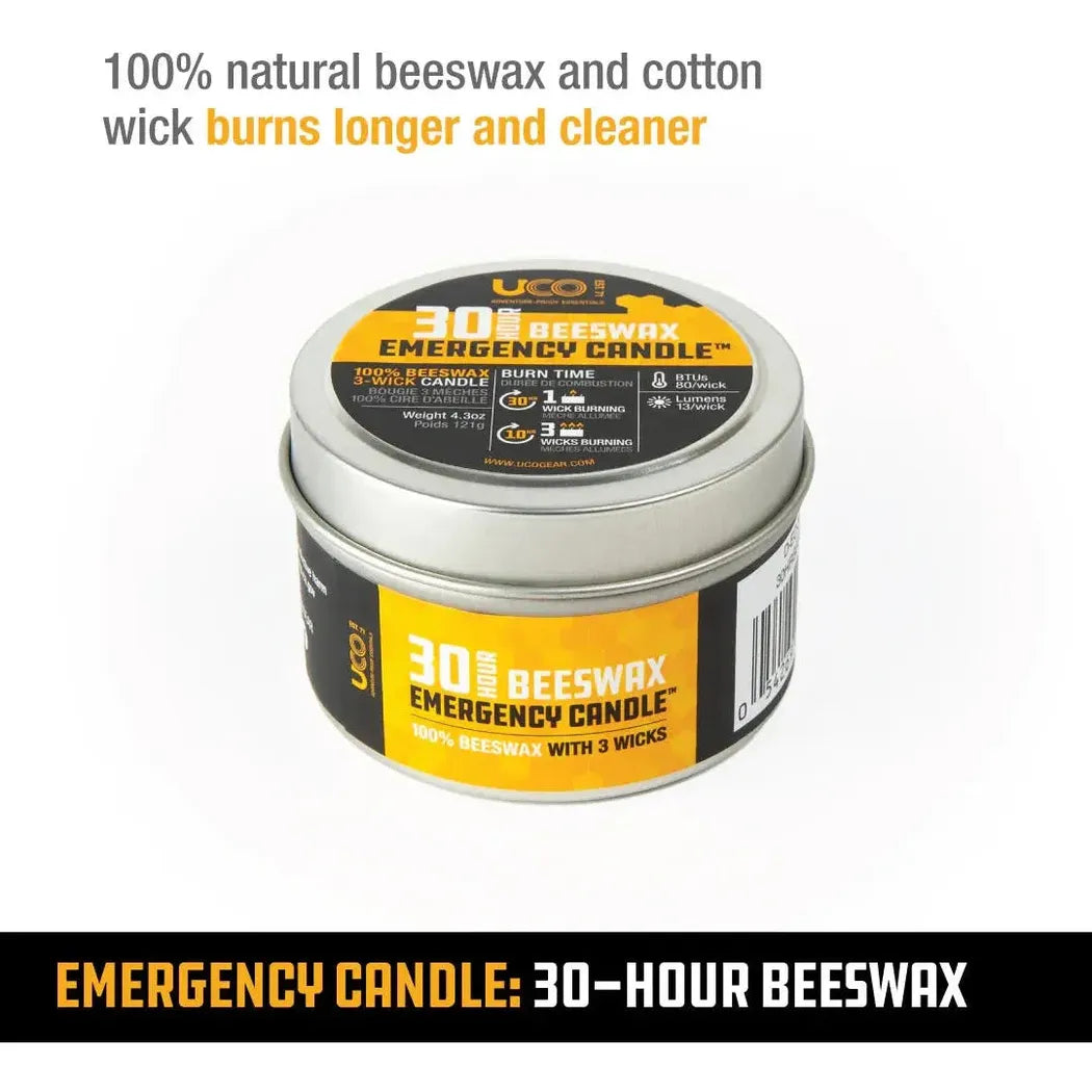 UCO 30 Hour Beeswax Emergency Candle-Camping - Lighting - Flashlights-UCO-Appalachian Outfitters