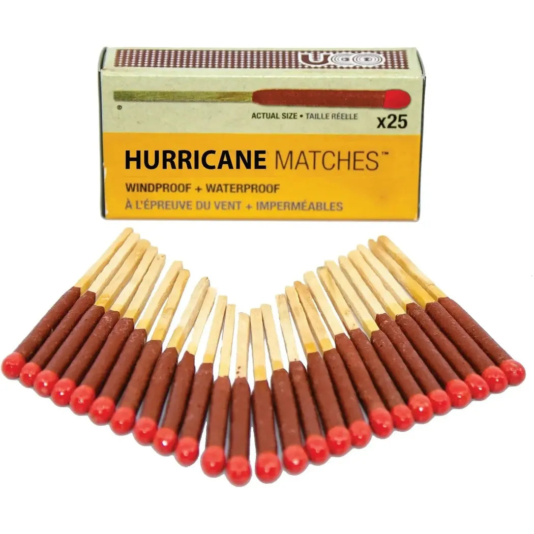 UCO Hurricane Matches, 25-Pack-Camping - Cooking - Fire Starting-UCO-Appalachian Outfitters