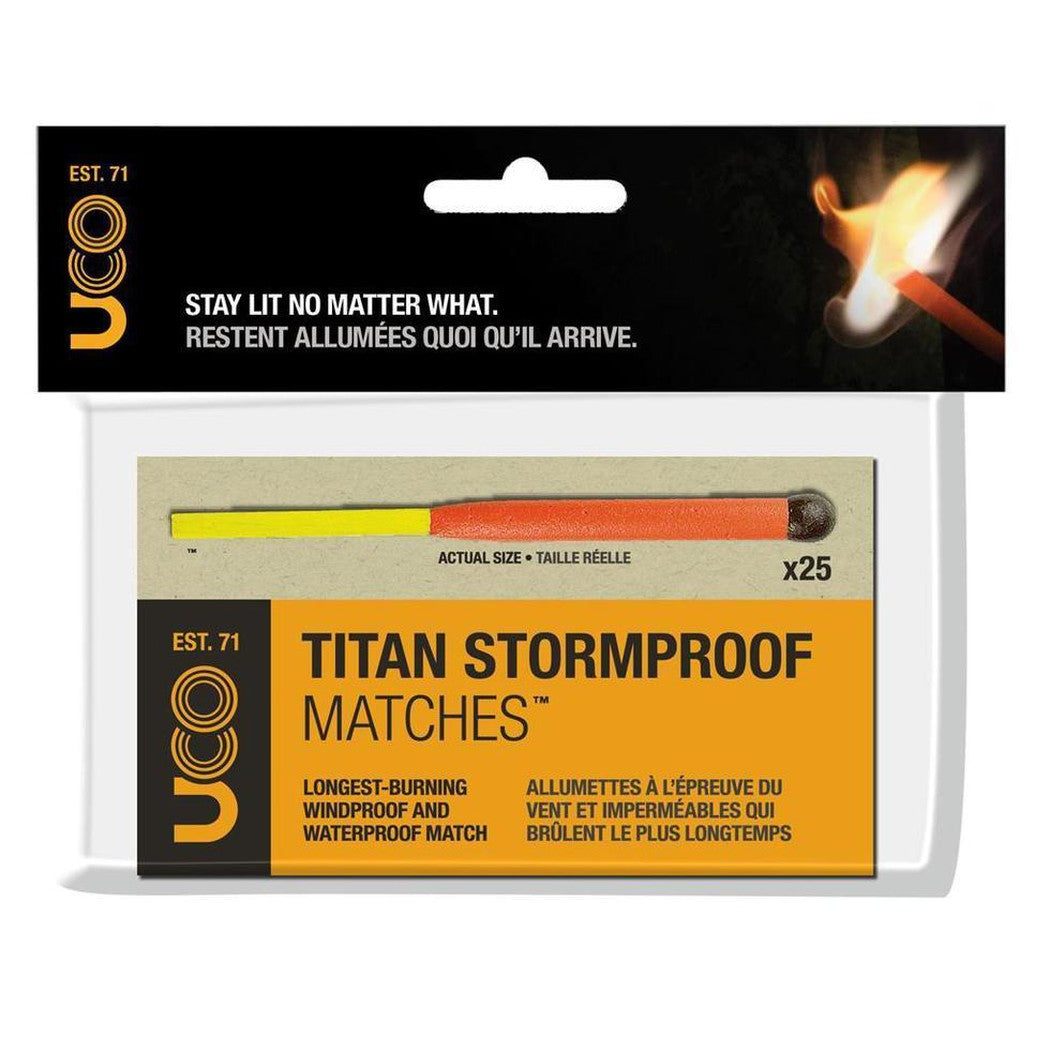 UCO-Titan Stormproof Matches - 25 Pack Box-Appalachian Outfitters