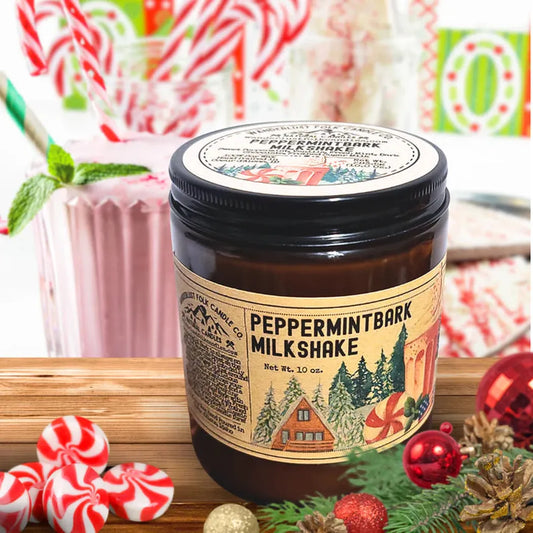 Wanderlust Folk Peppermint Bark Milkshake | Winter Christmas Candle-Accessories - Novelty-Wanderlust Folk-Appalachian Outfitters