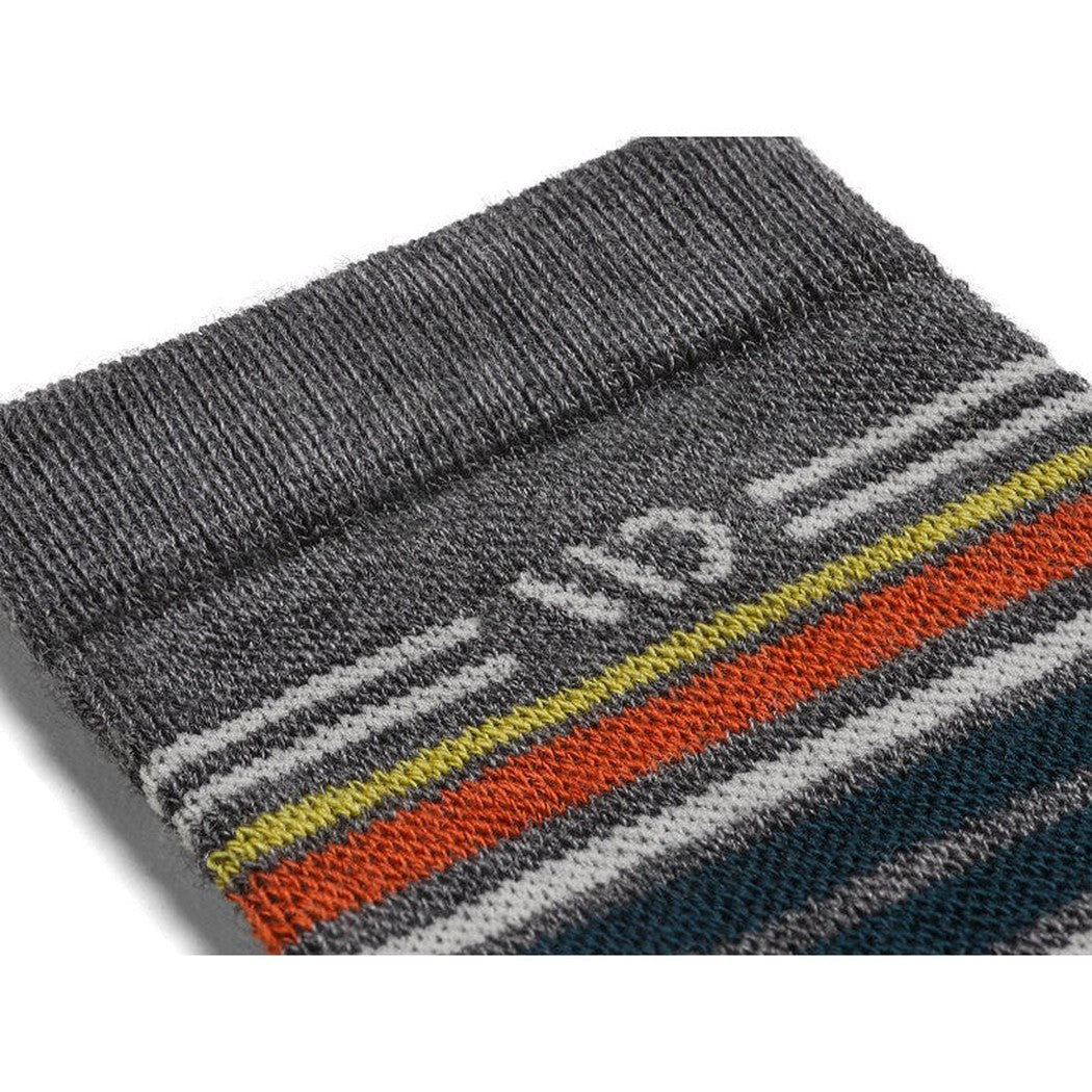 Wide Open Men's Multi Stripe Midweight Micro Crew Sock-Accessories - Socks - Men's-Wide Open-Gray-L-Appalachian Outfitters