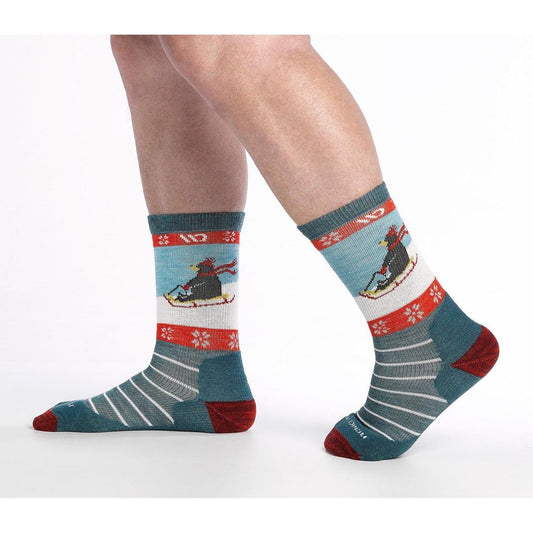 Wide Open Women's Sleigh All Day Midweight Micro Crew Sock-Accessories - Socks - Women's-Wide Open-Appalachian Outfitters
