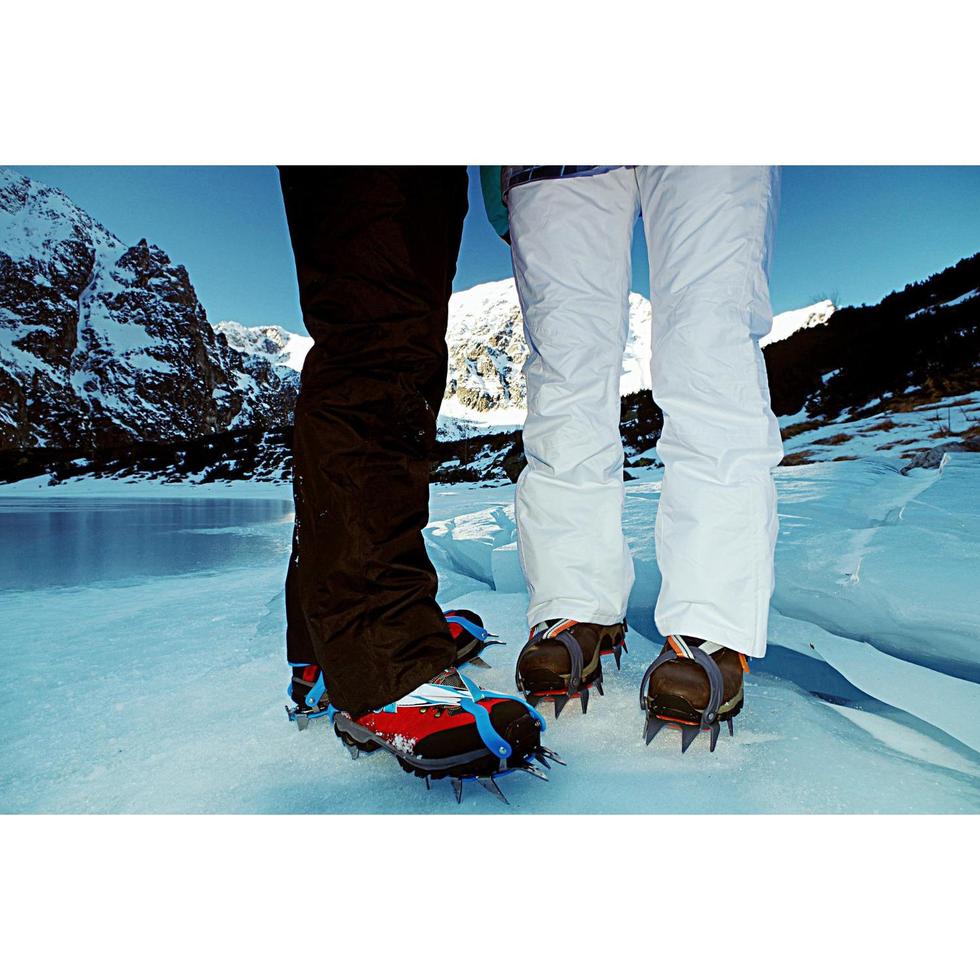 how to  decide between microspikes, crampons, and snowshoes