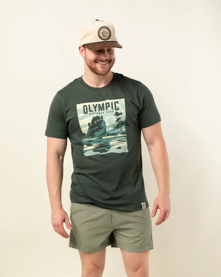The Landmark Project Sample - Olympic National Park Unisex Short Sleeve Tee