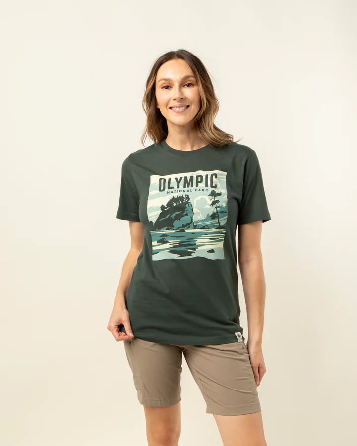 The Landmark Project Sample - Olympic National Park Unisex Short Sleeve Tee