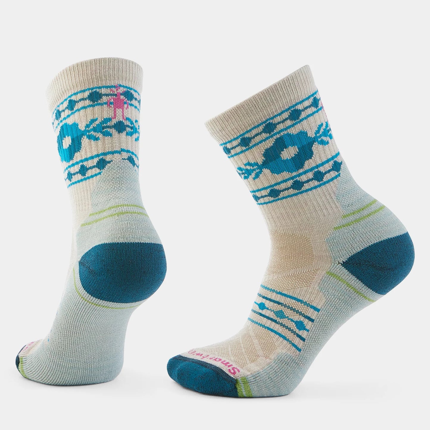Smartwool Women's Hike Light Cushion Retro Floral Mid Crew Socks