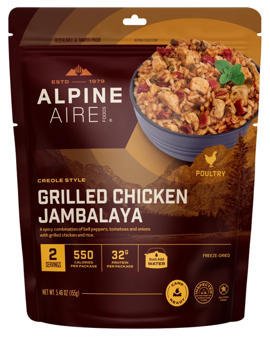 AlpineAire Grilled Chicken Jambalaya-Food - Backpacking-AlpineAire-Appalachian Outfitters