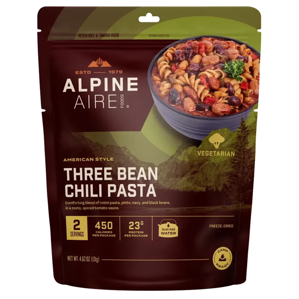 AlpineAire Three Bean Chili Pasta-Food - Backpacking-AlpineAire-Appalachian Outfitters