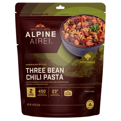 AlpineAire Three Bean Chili Pasta-Food - Backpacking-AlpineAire-Appalachian Outfitters