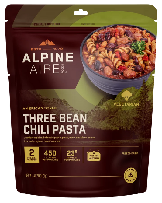 AlpineAire Three Bean Chili Pasta-Food - Backpacking-AlpineAire-Appalachian Outfitters