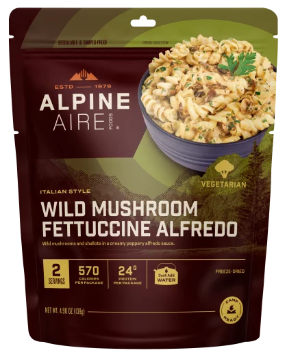AlpineAire Wild Mushroom Fettuccine Alfredo-Food - Backpacking-AlpineAire-Appalachian Outfitters