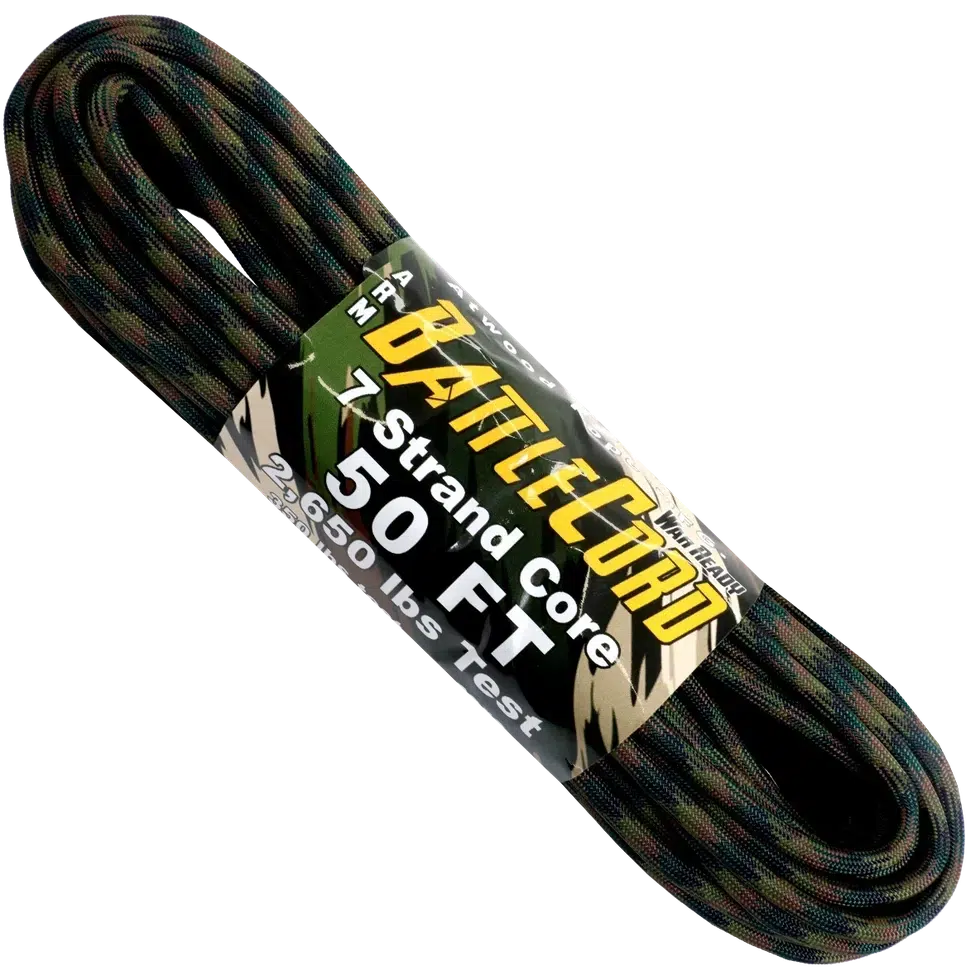 Atwood Rope Battle Cord - 2,650 LB - 5.6MM X 50 FT-Climbing - Ropes-Atwood Rope-Woodland Camo-Appalachian Outfitters