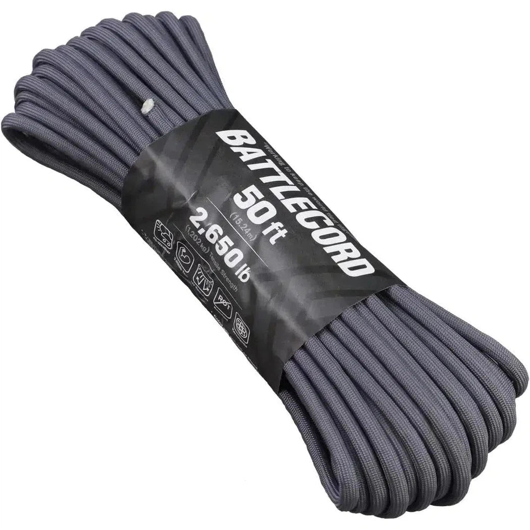 Atwood Rope Battle Cord - 2,650 LB - 5.6MM X 50 FT-Climbing - Ropes-Atwood Rope-Graphite-Appalachian Outfitters