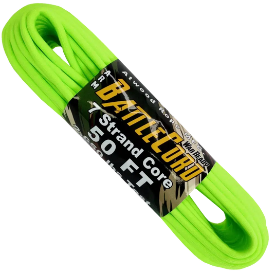 Atwood Rope Battle Cord - 2,650 LB - 5.6MM X 50 FT-Climbing - Ropes-Atwood Rope-Neon Green-Appalachian Outfitters