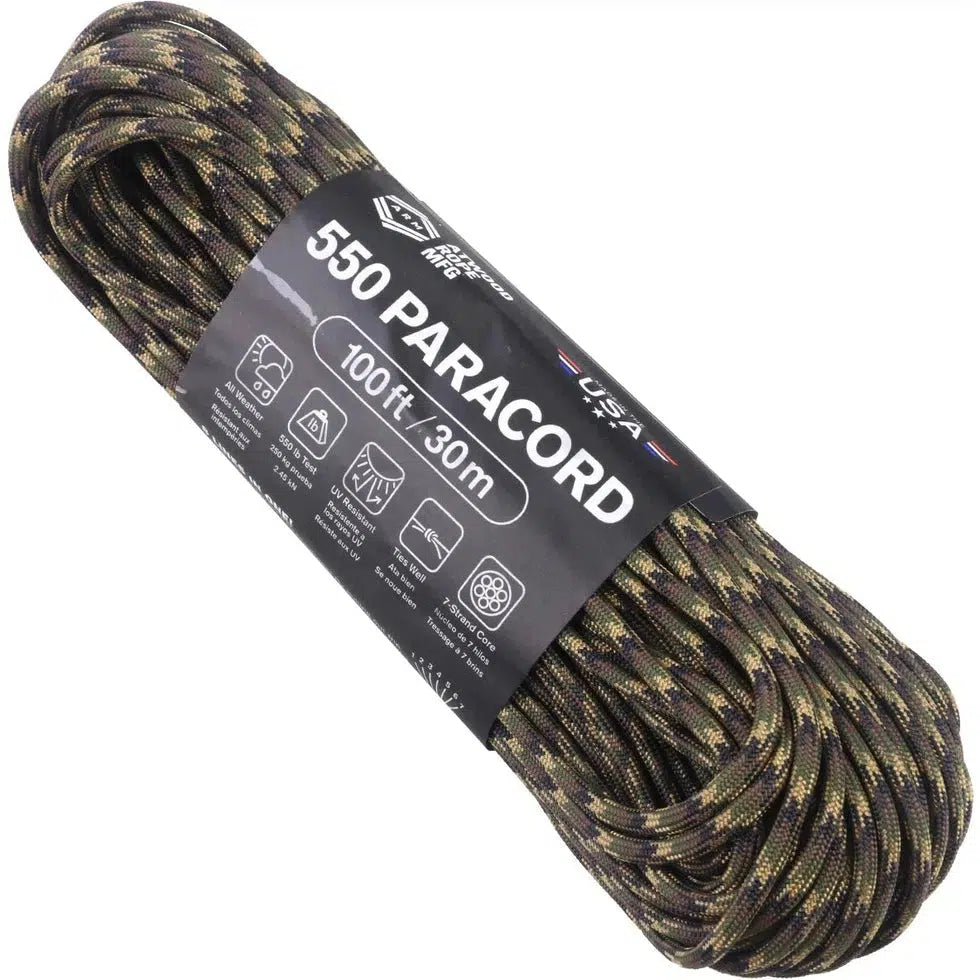 Atwood Rope Paracord - 550 LB - 4MM X 100 FT-Climbing - Ropes-Atwood Rope-Ground War-Appalachian Outfitters